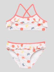 Bikini met all-over motief van Name It Groen - 2