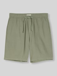 Bermudy o kroju regular fit z mieszanki wiskozy i lnu od Tom Tailor Denim - 23