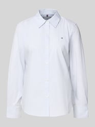 Bluzka koszulowa o kroju regular fit z mieszanki bawełny od Tommy Hilfiger - 21