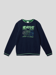 Sweatshirt met print van s.Oliver RED LABEL Blauw / turquoise - 31