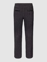 Broek met all-over motief, model 'RANEE' van Cambio Zwart - 48