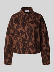 Twill Hemdjacke mit Knopfverschluss und Kentkragen von Jake*s Studio Woman - 10