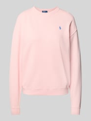 Bluza o kroju relaxed fit z wyhaftowanym logo od Polo Ralph Lauren Fuksjowy - 46