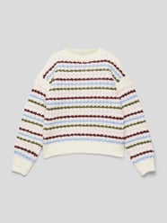 Strickpullover mit Streifenmuster Modell 'HALEY' von Only Beige - 48