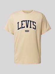 T-Shirt mit Label-Print Modell 'RELAXED BABY TAB' von Levi's® Beige - 32