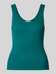 Gebreide top met V-hals van Tom Tailor Denim Groen - 5