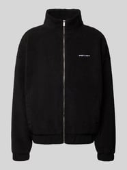 Regular Fit Fleecejacke mit Label-Stitching von PEGADOR - 32