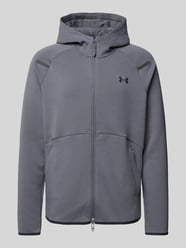 Sweatjacke mit Zweiwege-Reißverschluss Modell 'Unstoppable' von Under Armour Grau - 16