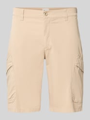 Regular Fit Cargoshorts aus Baumwoll-Mix Modell 'Bastia' von Brax Beige - 39