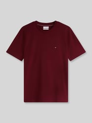 Regular Fit T-Shirt aus reiner Baumwolle von Tommy Hilfiger Bordeaux - 4