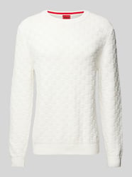 Gebreide pullover met ronde hals, model 'Selio' van HUGO - 15