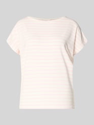 Oversized t-shirt z mieszanki wiskozy od s.Oliver RED LABEL Fuksjowy - 3