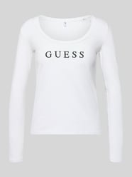 Longsleeve mit Label-Print und Rundhalsausschnitt von Guess - 24