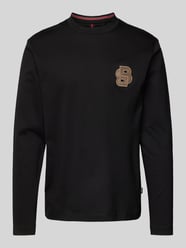 Longsleeve mit Logo-Stitching Modell 'Talley' von BOSS Schwarz - 46