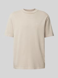 T-Shirt mit Label-Stitching Modell 'NIGEL WEX' von GABBA Beige - 4