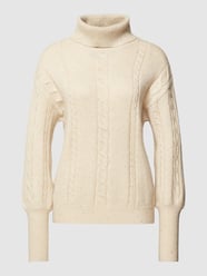 Strickpullover mit Rollkragen Modell 'Bitten' von FREE/QUENT Beige - 34