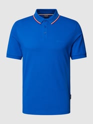Koszulka polo z paskami w kontrastowym kolorze od HECHTER PARIS - 43
