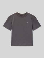 T-shirt o kroju regular fit z czystej bawełny od Tommy Hilfiger Kids - 8