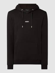 Hoodie met kangoeroezak, model 'Logo' van Matinique Zwart - 42