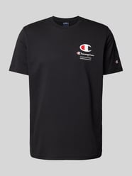 T-Shirt mit Label-Print von CHAMPION Schwarz - 45