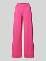 Wide Leg Stoffhose mit elastischem Bund Modell 'KATE' von ICHI Pink - 7