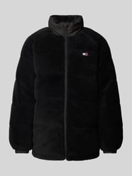 Jacke mit Teddyfell von Tommy Jeans Schwarz - 33