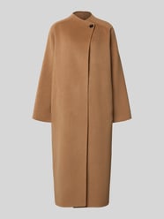 Lange wollen jas met opstaande kraag en knoopdetail - curated by Viky Rader van Style Icon Collection - 3