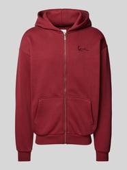 Sweatjacke mit Label-Stitching von KARL KANI Bordeaux - 20