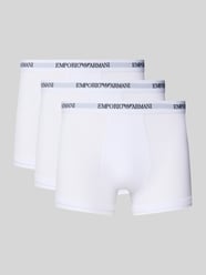 Trunks im 3er-Pack mit Logo-Bund von Emporio Armani - 42