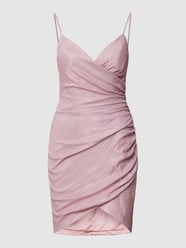 Cocktailkleid in schimmerndem Design von Luxuar Rosa - 29