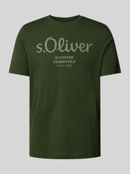 T-Shirt mit Rundhalsausschnitt von s.Oliver RED LABEL Grün - 26