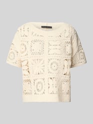Strickshirt mit Lochmuster von Oui - 36