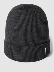 Beanie in Strick-Optik mit Woll-Anteil von Tiger Of Sweden Grau - 4