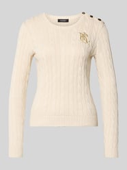 Gebreide pullover met Labelstitching en Knoopsluiting van Lauren Ralph Lauren - 24