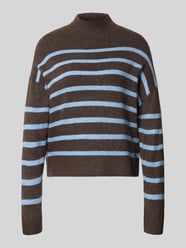 Sweter z dzianiny o kroju relaxed fit ze stójką model 'Lu44cky' od ZABAIONE - 1