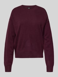 Relaxed fit gebreide pullover van puur kasjmier, model 'FASCONA' van BOSS Bordeaux - 45