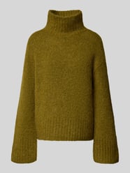 Sweter z golfem o kroju relaxed fit z mieszanki wełny z alpaki model 'GABRIELLA' od Selected - 19
