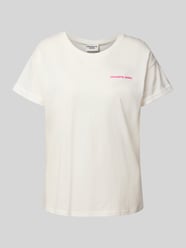 T-Shirt mit Label-Print Modell 'Flower Square' von Colourful Rebel - 10