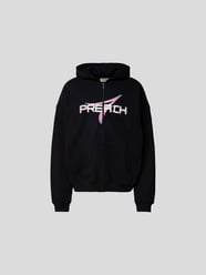 Oversized Sweatjacke mit Label-Print von Preach Grau / Schwarz - 4
