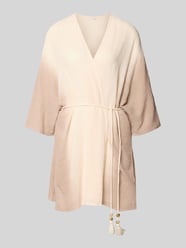 Kimono z bawełny z wiązanym paskiem od Jake*s Casual - 7