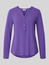 Regular fit blouse van pure viscose met tuniekhals van Christian Berg Woman - 30