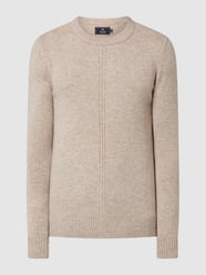 Pullover van lamswolmix, model 'Mablake' van Matinique Beige - 34