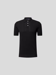 Poloshirt in Ripp-Optik von Lardini Grün - 9