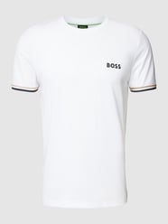 T-Shirt mit Label-Print von BOSS Green Weiß - 9