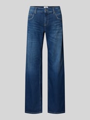 Wide Leg Jeans mit Ziernähten Modell 'TESS' von Cambio Blau - 11