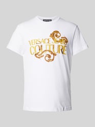 T-Shirt mit Rundhalsausschnitt von Versace Jeans Couture Weiß - 37