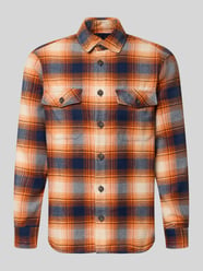 Regular Fit Hemdjacke mit Brusttaschen von Christian Berg Men Orange - 31