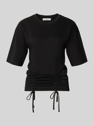 T-shirt z marszczeniami model 'MALLE' od Topshop - 10