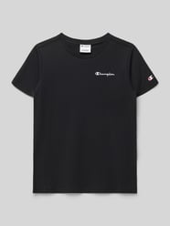 T-shirt z Wyhaftowane logo i Okrągły dekolt od Champion - 45