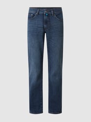 Jeansy o kroju straight fit z dodatkiem streczu model ‘Dijon’ od Pierre Cardin Niebieski - 9